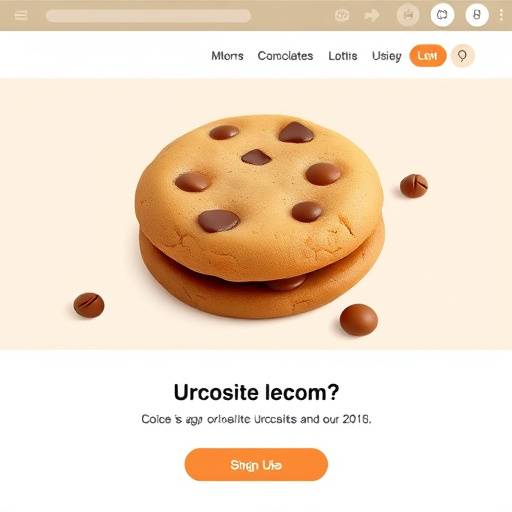 Illustration of a user interacting with a cookie consent banner on a website, showing options to accept or manage cookie preferences.